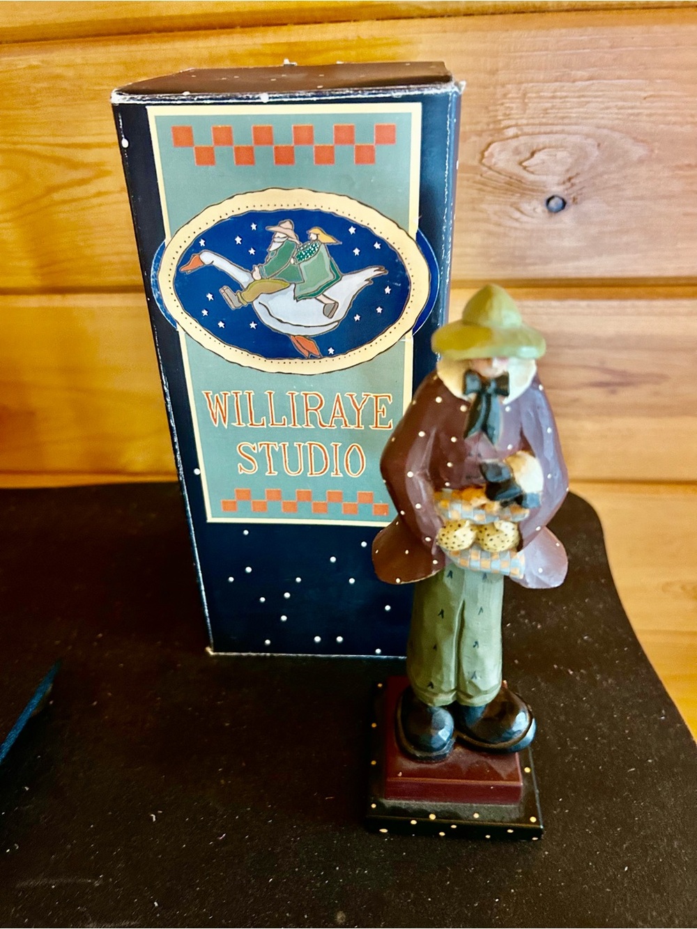 Williraye Studio Figurine in Green & Brown
